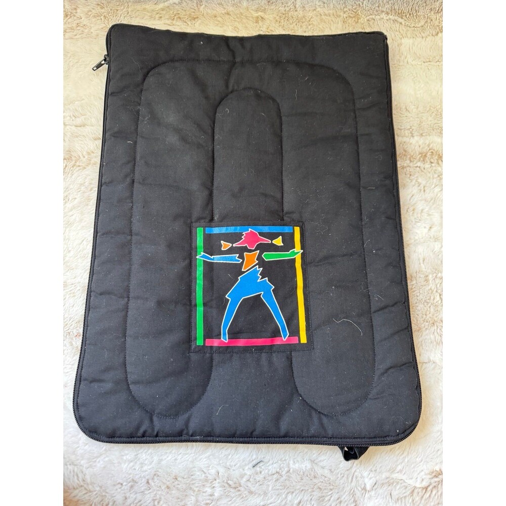 Pleasant Company American Girl Doll Case Black Quilted Sleeping Bag Dancer Logo